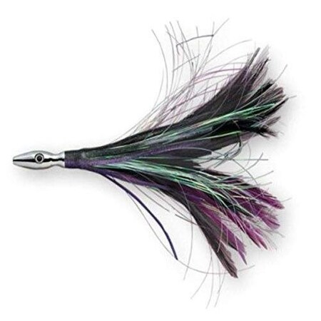 Williamson Ffr03Blkprpl Flash Feather Rigged Trolling Lure, 3 BlackPurple FFR03BLKPRPL